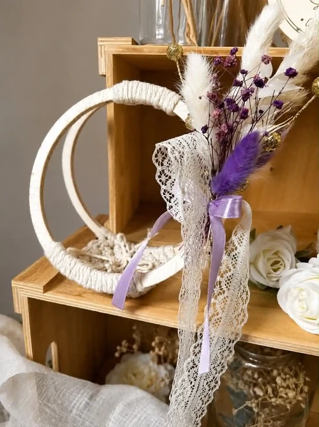 Porte alliance macramé