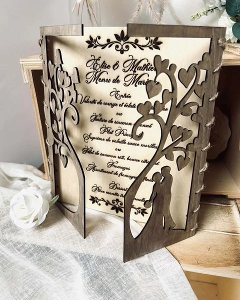Menu en bois