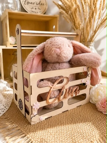 Caisse enfant personnalisée en bois & plexiglas