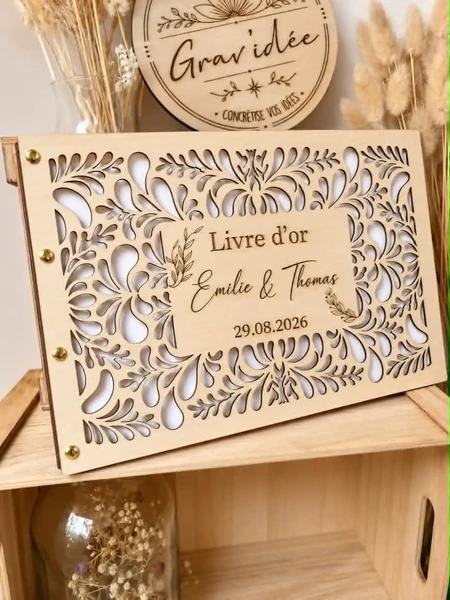 Livre d’or mariage personnalisé