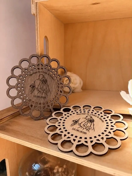 Dessous de Verre en Bois Personnalisé