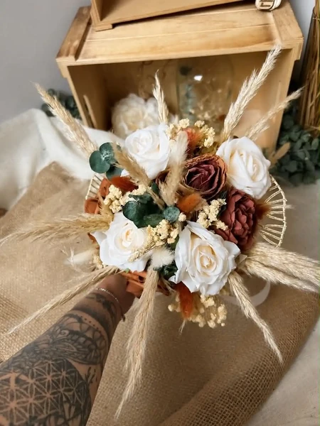 Bouquet de la Mariée terra cotta