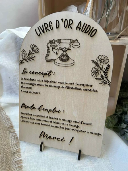 Panneau livre d'or