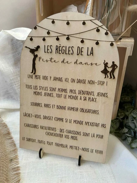 Panneau piste de danse