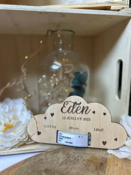 Porte bracelet de naissance de votre enfant