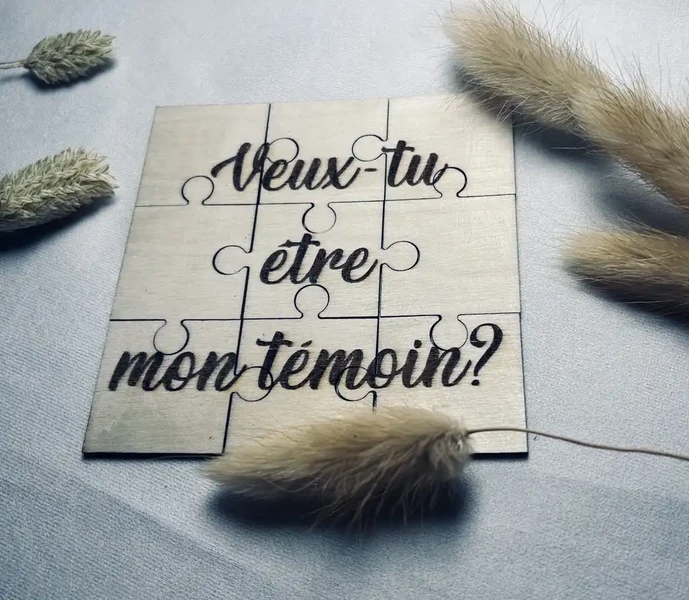 Puzzle avec message