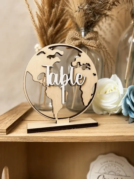 Rond de table thème voyage