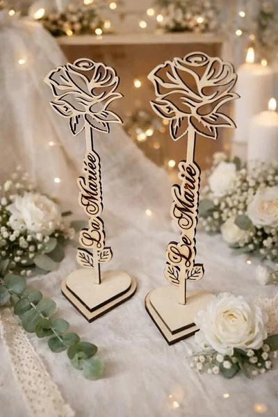 Rose en bois