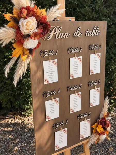 Panneau pan de table