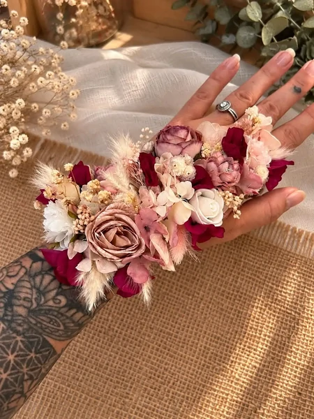 Bracelet floral de mariée